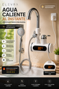 Grifo Calentador con Ducha y Temperatura Ajustable